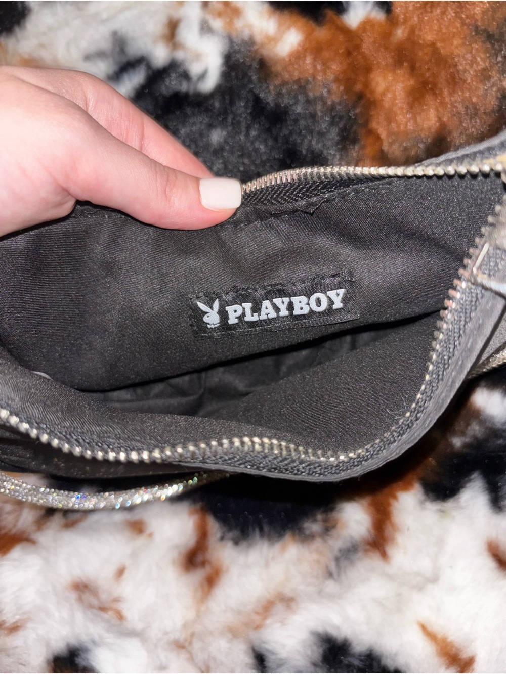 Authentic PLAYBOY Rhinestone Bunny Purse - Picture 4 of 5